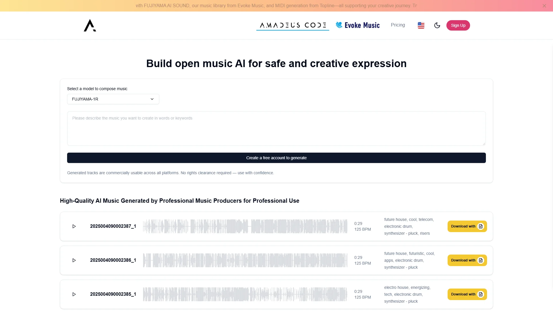 Amadeus Code Preview